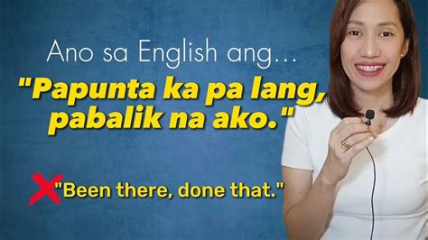 saan ako pupunta in english